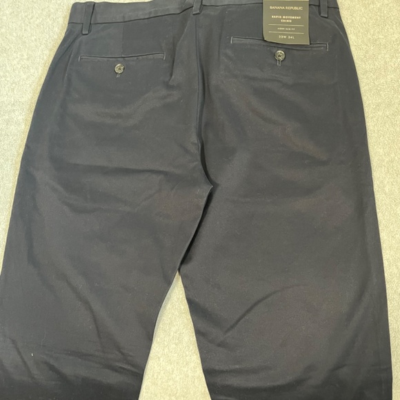 Banana Republic Aiden Slim Chino Pants Mens Size 33X34 Rapid Movement - Picture 5 of 9